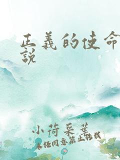 正义的使命 小说