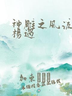 神雕之风流浪子杨过