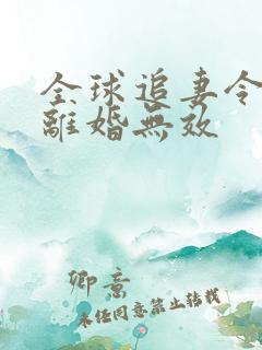 全球追妻令老婆离婚无效