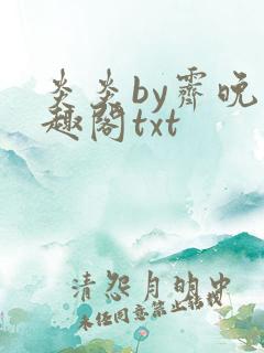 炎炎by霁晚笔趣阁txt