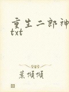 重生二郎神杨戬txt