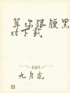 算你狠腹黑男txt下载