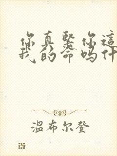 你真紧你这是要我的命吗什么意思