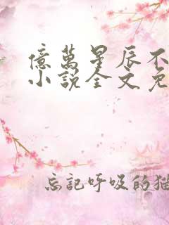 亿万星辰不及你小说全文免费阅读