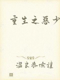 重生之恶少