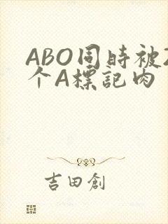 ABO同时被2个A标记肉