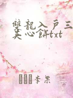 双龙入户三人行夹心饼txt