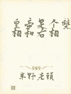 皇帝是个双被左相和右相