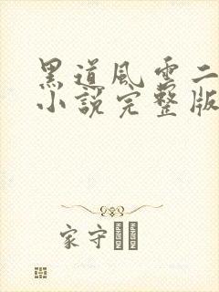 黑道风云二十年小说完整版