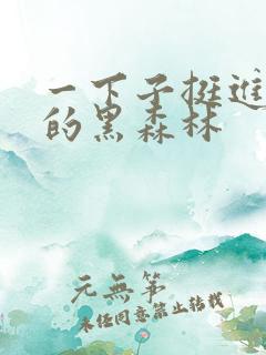 一下子挺进浓密的黑森林