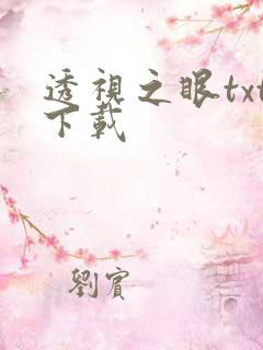 透视之眼txt下载