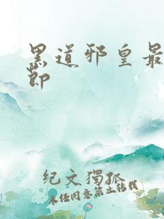 黑道邪皇最新章节