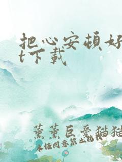 把心安顿好txt下载