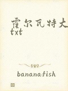 霍尔瓦特大街 txt