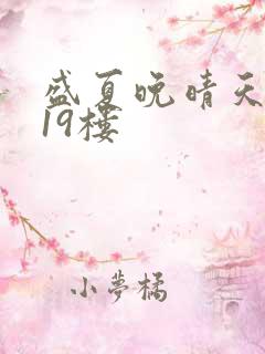 盛夏晚晴天小说19楼
