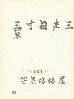 三寸日光三月微草