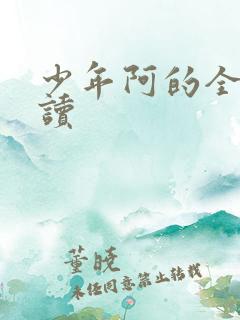 少年阿的全文阅读