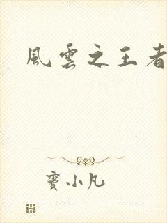 风云之王者人生