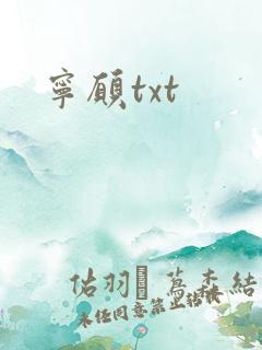 宁愿txt