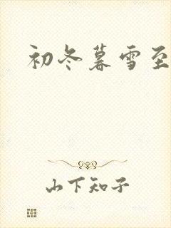 初冬暮雪至白头