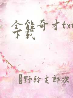 全能奇才txt下载