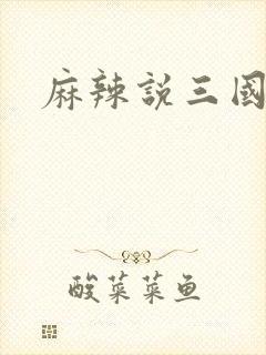 麻辣说三国