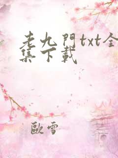 老九门txt全集下载