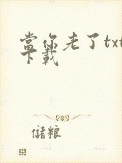 当你老了txt下载