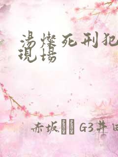 汤灿死刑犯枪决现场