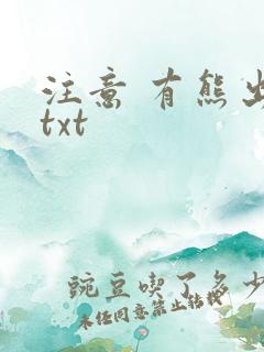 注意 有熊出没txt