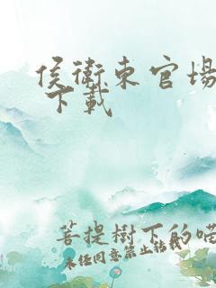 侯卫东官场笔记 下载