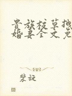 贵族校草拽拽未婚妻全文免费阅读