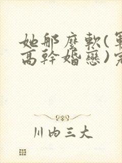 她那么软(军婚高干婚恋)完结