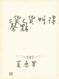 s货c货叫得大声点