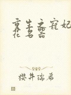 重生之宠妃白莲花名器