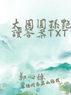 大团圆孙艳梅阅读答案TXT下载