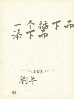 一个插下面一个添下面