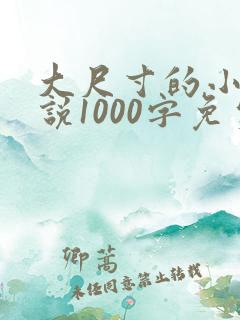 大尺寸的小黄说说1000字免费