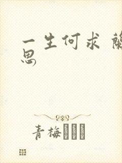 一生何求 兰思思