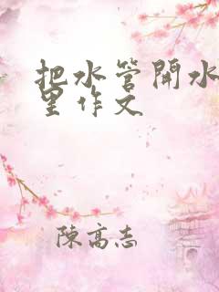 把水管开水放B里作文