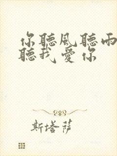 你听风听雨却不听我爱你