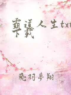 霸道人生txt下载