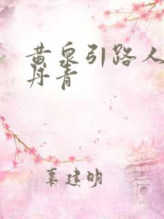 黄泉引路人 碎丹青