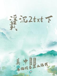 浮沉2txt下载