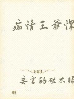 痴情王爷悍王妃
