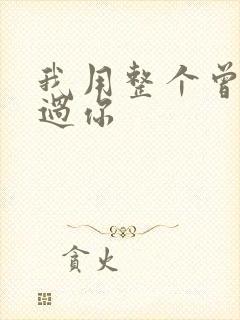 我用整个曾经爱过你