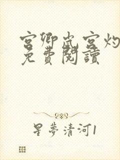 宫卿岚宫灼小说免费阅读