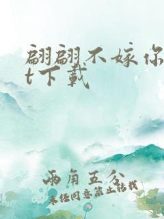 翩翩不嫁你txt下载