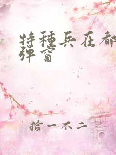 特种兵在都市无弹窗