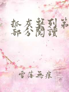 抓灰系列第33部分阅读